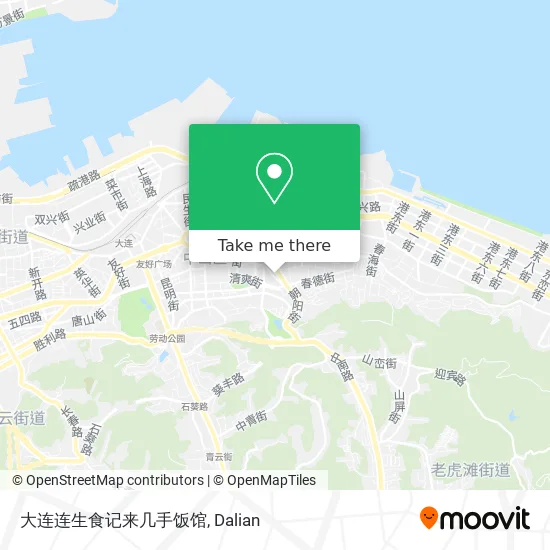 大连连生食记来几手饭馆 map