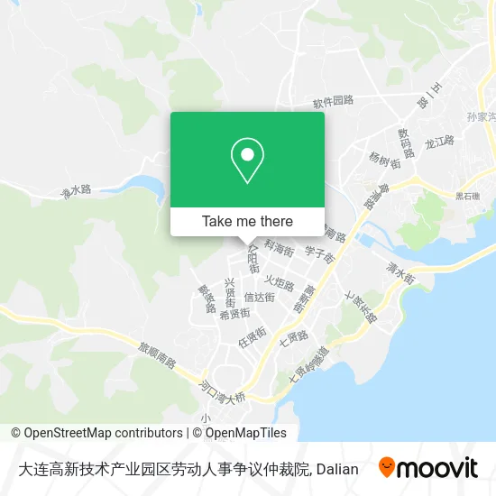 大连高新技术产业园区劳动人事争议仲裁院 map