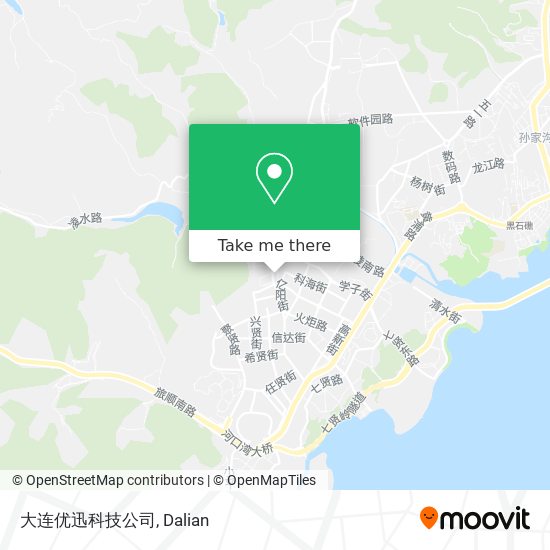大连优迅科技公司 map
