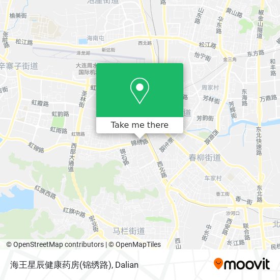 海王星辰健康药房(锦绣路) map