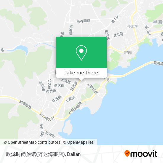 欣源时尚旅馆(万达海事店) map