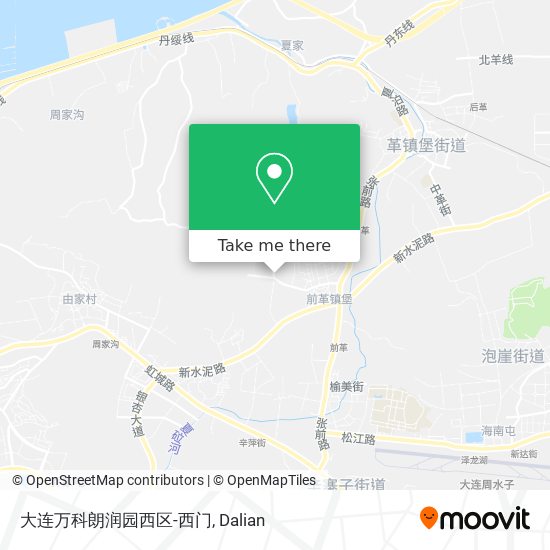 大连万科朗润园西区-西门 map