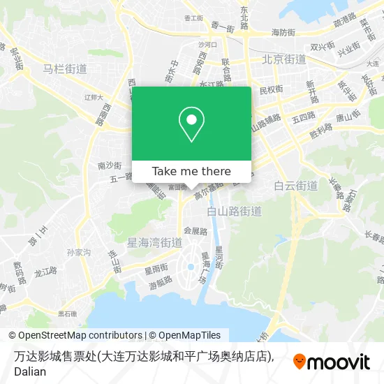 万达影城售票处(大连万达影城和平广场奥纳店店) map