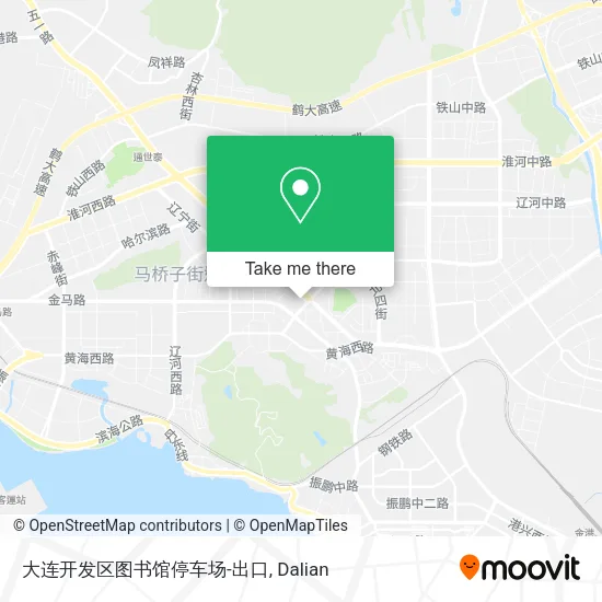 大连开发区图书馆停车场-出口 map