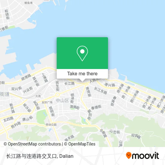长江路与连港路交叉口 map