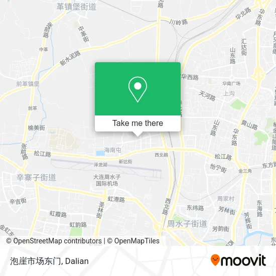 泡崖市场东门 map