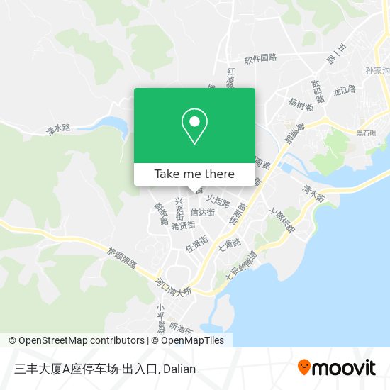 三丰大厦A座停车场-出入口 map