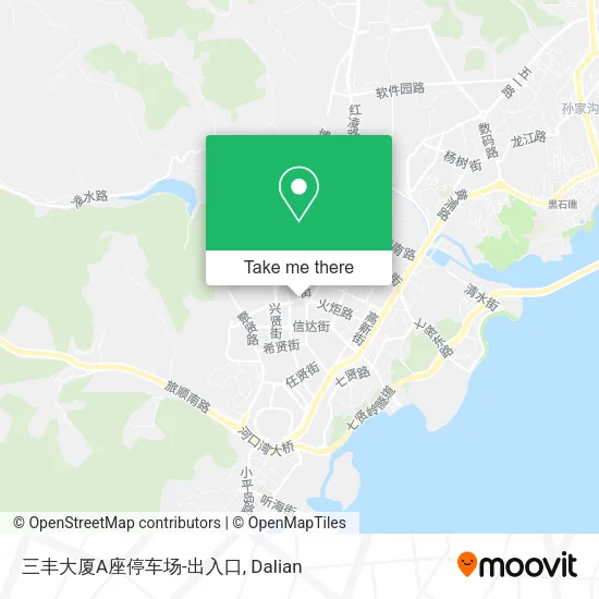 三丰大厦A座停车场-出入口 map