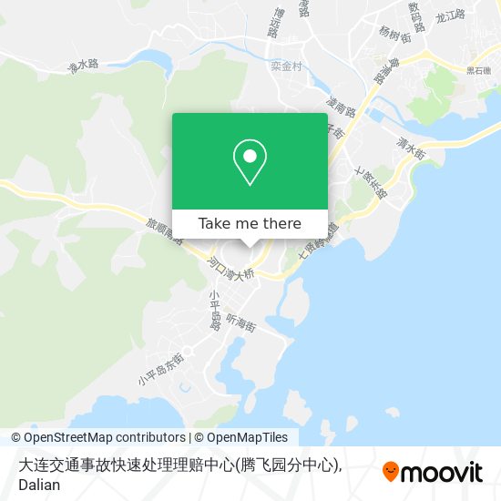 大连交通事故快速处理理赔中心(腾飞园分中心) map