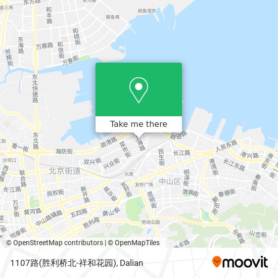 1107路(胜利桥北-祥和花园) map