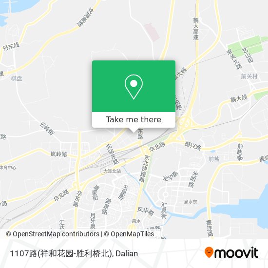 1107路(祥和花园-胜利桥北) map