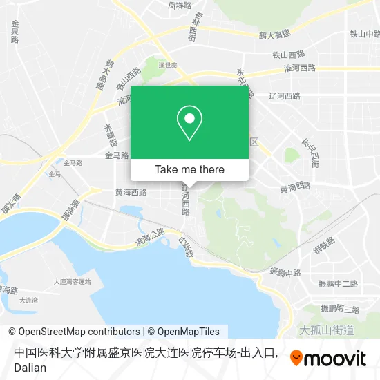 中国医科大学附属盛京医院大连医院停车场-出入口 map