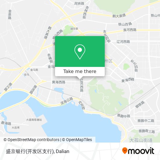 盛京银行(开发区支行) map
