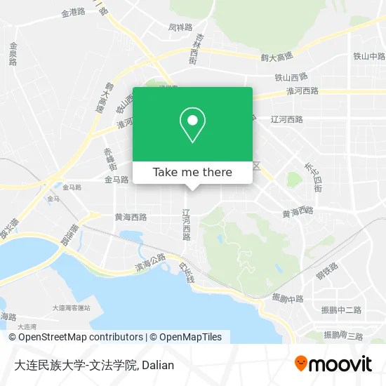 大连民族大学-文法学院 map