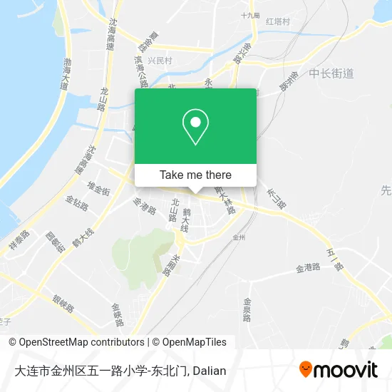 大连市金州区五一路小学-东北门 map