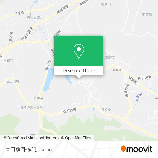 春田馥园-东门 map