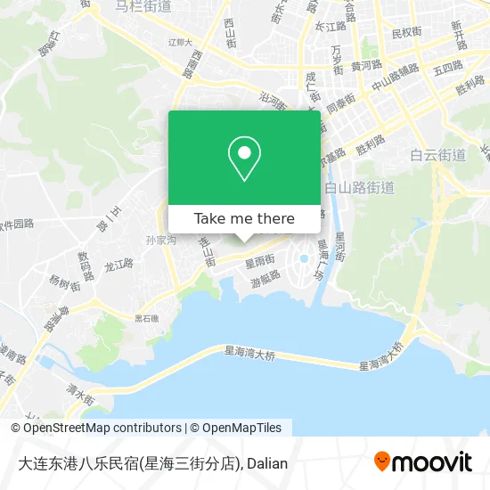 大连东港八乐民宿(星海三街分店) map