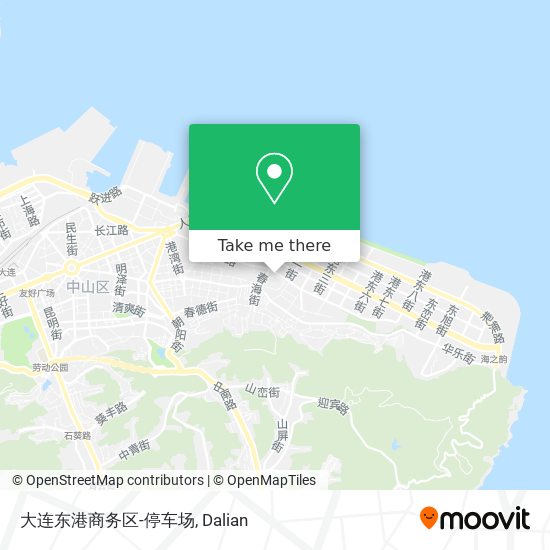 大连东港商务区-停车场 map
