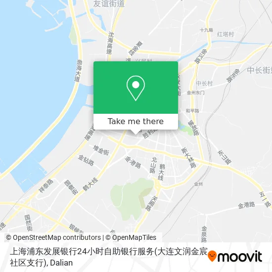 上海浦东发展银行24小时自助银行服务(大连文润金宸社区支行) map