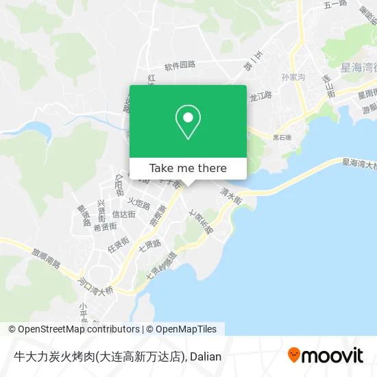牛大力炭火烤肉(大连高新万达店) map