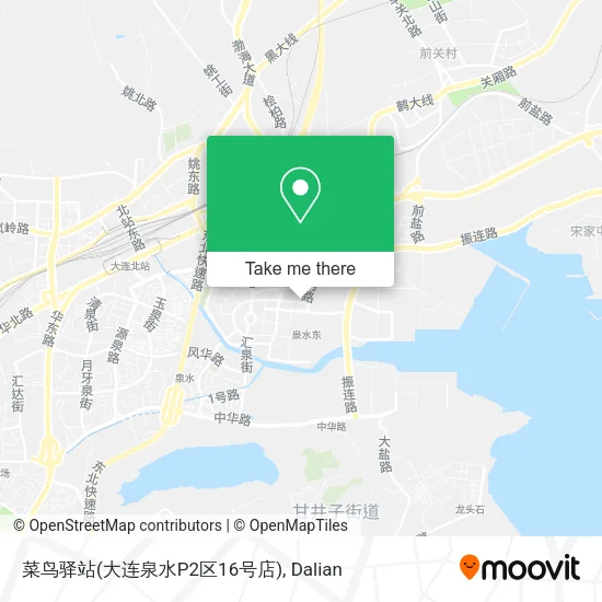 菜鸟驿站(大连泉水P2区16号店) map