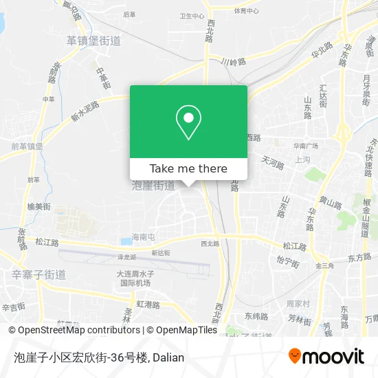 泡崖子小区宏欣街-36号楼 map