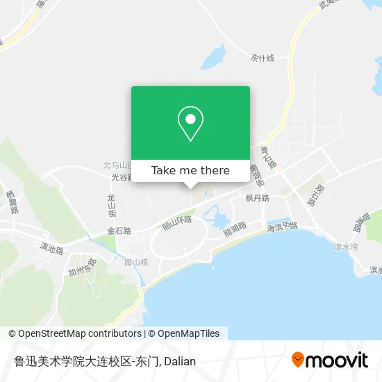 鲁迅美术学院大连校区-东门 map