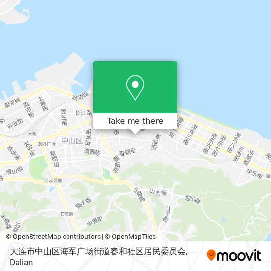 大连市中山区海军广场街道春和社区居民委员会 map