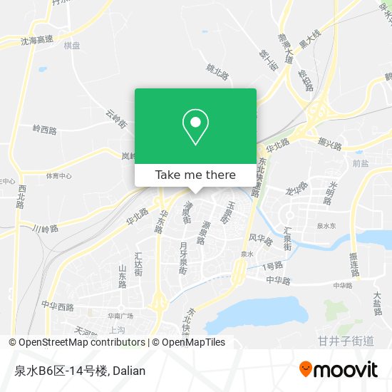 How To Get To 泉水b6区 14号楼in 甘井子区by Bus Or Metro