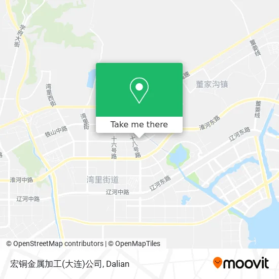 宏铜金属加工(大连)公司 map