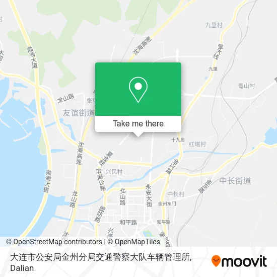大连市公安局金州分局交通警察大队车辆管理所 map
