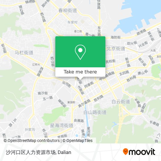 沙河口区人力资源市场 map