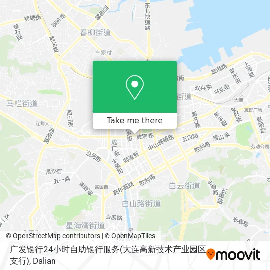 广发银行24小时自助银行服务(大连高新技术产业园区支行) map