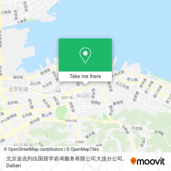 北京金吉列出国留学咨询服务有限公司大连分公司 map