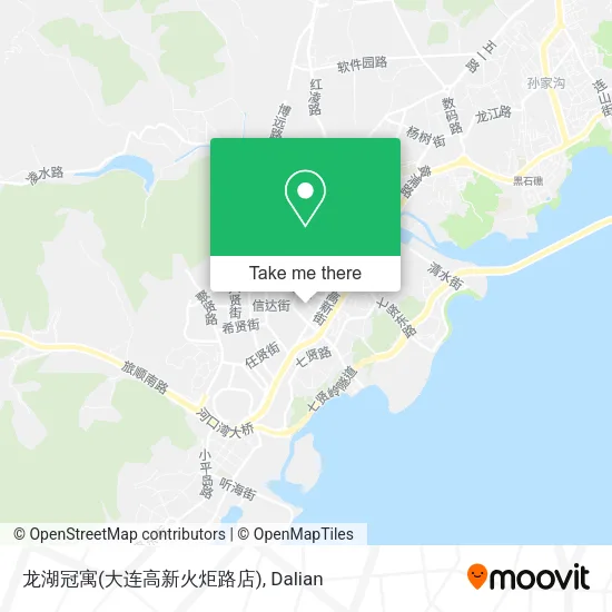 龙湖冠寓(大连高新火炬路店) map