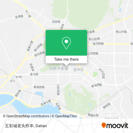 五彩城老头炸串 map