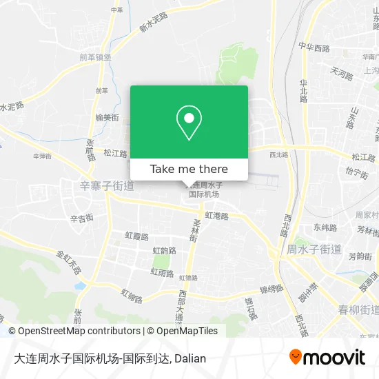 大连周水子国际机场-国际到达 map