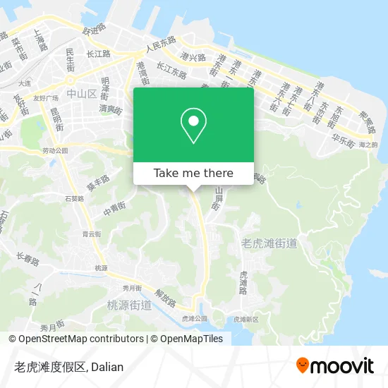老虎滩度假区 map