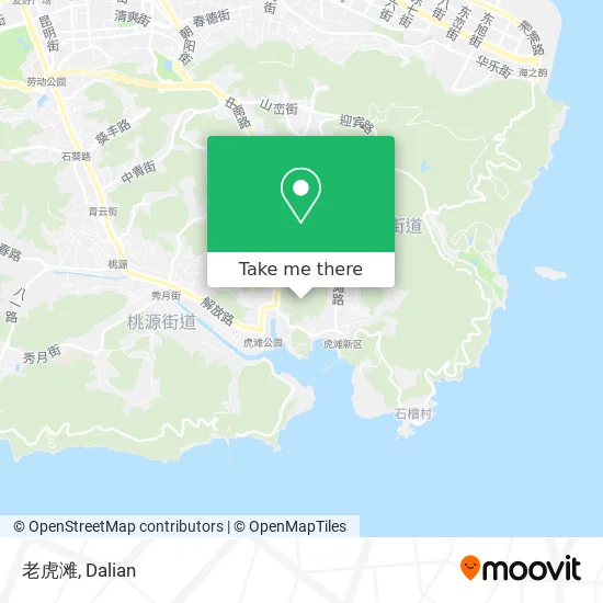 老虎滩 map