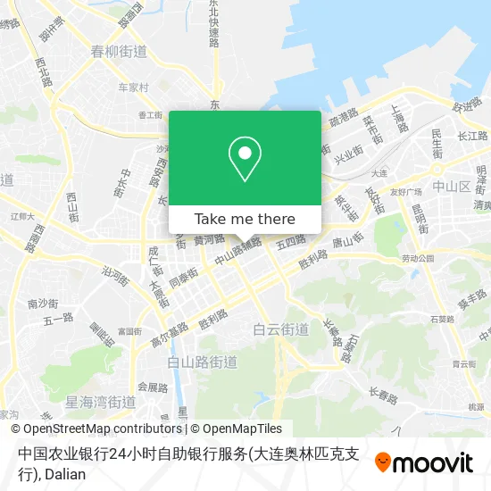 中国农业银行24小时自助银行服务(大连奥林匹克支行) map