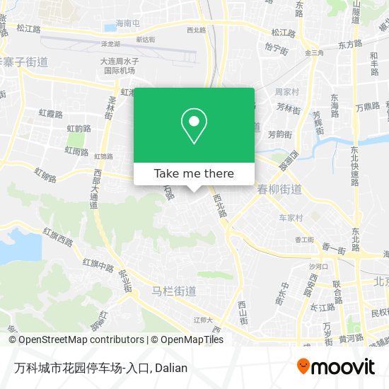 万科城市花园停车场-入口 map