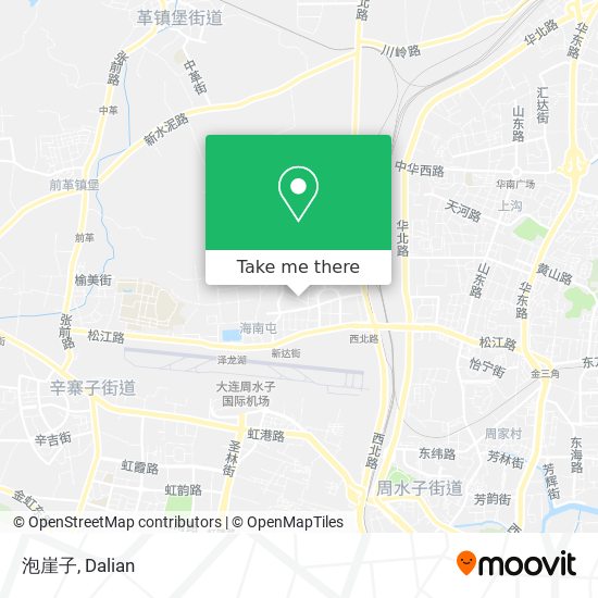 泡崖子 map
