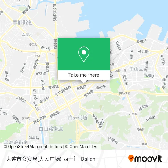 大连市公安局(人民广场)-西一门 map