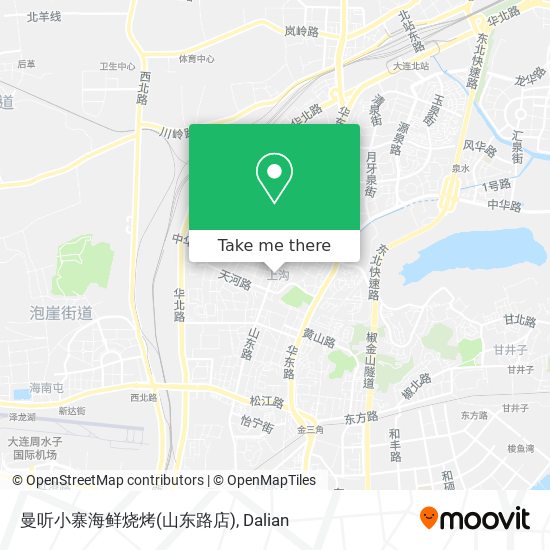 曼听小寨海鲜烧烤(山东路店) map