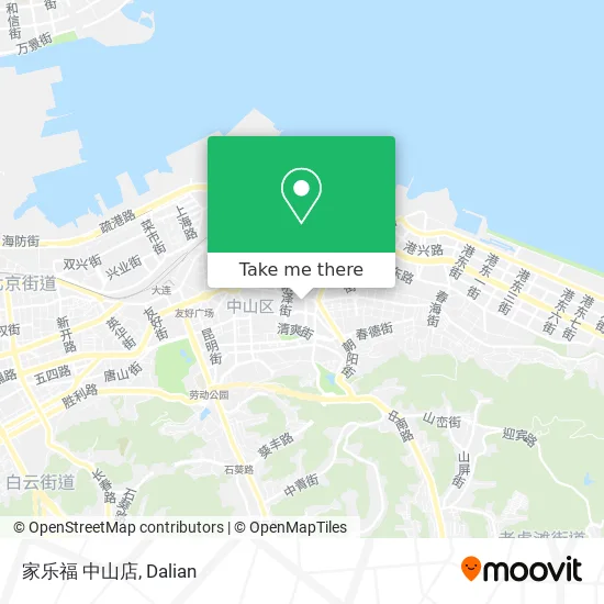 家乐福 中山店 map