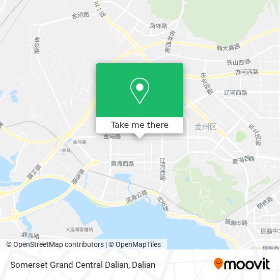 Somerset Grand Central Dalian map