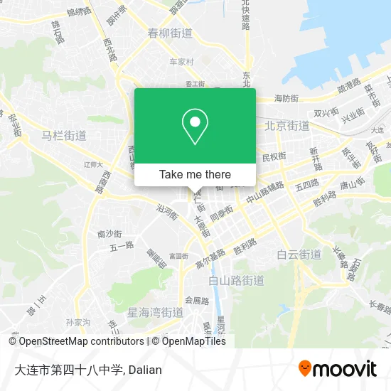大连市第四十八中学 map
