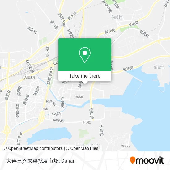 大连三兴果菜批发市场 map