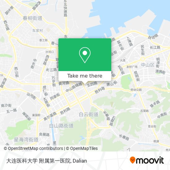 大连医科大学 附属第一医院 map
