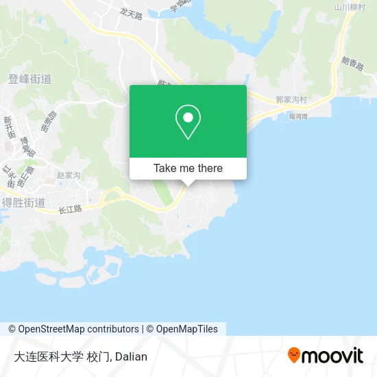 大连医科大学 校门 map